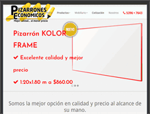 Tablet Screenshot of pizarrones.mx